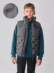Baker by Ted Baker Grey Shower Resistant Heatseal Gilet (AP5912) | $92 - $108