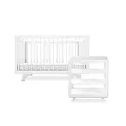Aspen White Four Piece Nursery Set