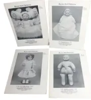 Lot/12 Bryon Doll Patterns Assorted Styles & Sizes Uncut