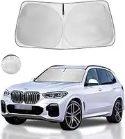 HOHUIGO Windshield Sun Shade for BMW X5 2024 2023 2022 2021 2020 2019 M Sport xLine Front Window Sunshade SUV Accessories Fodable Sun Visor UV Protector Shade Heat Shield Cover