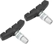 [Keenso] 1 Pair 55mm Folding Bike Rubber Brake Pads Bicycle V Brake Pads with Nuts Bicycle Accessories for Dahon Bike and Spare Parts