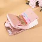 Women Leather Zip Folding Coin Card Holder Wallet Ladies Short Small Money Purse