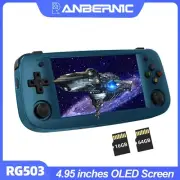 ANBERNIC RG503 RG351P Retro Video Game Console RK3326 Linux System PC Shell PS1