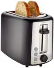 Amazon Basics 2 Slice, Extra-Wide Slot Toaster with 6 Shade Settings, Black & Si