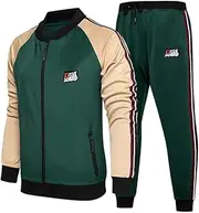 [PASOK] Men's Tracksuits 2 Piece Set Outfit Full Zip Jogging Sweatsuits Activewear Sport Suit