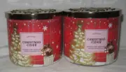White Barn Bath & Body Works 14.5 oz 3 WICK CANDLES Lot of 2 CHRISTMAS CIDER
