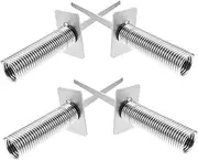 4pcs Spring Floor Nails Backyard Ground Soccer for Mount Fixing Bases Stake Corner Football Flagpole Spike Football Flagpole Holder Spring-Based Flag Holder Football Flag Base Iron