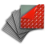 Peel & Stick Baseplates 4X Duplo Style Brick, 4 pack, Gray