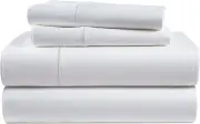 100% Egyptian Cotton Sheets Queen Size - 1000 Thread Count White Bed Sheets for