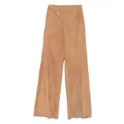 [Forte Forte] Forte Forte Suede Wide-leg Straight Trousers II NUMERIC NEUTRALS