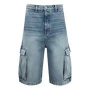 [RHUDE] Cargo Denim Baggy Shorts