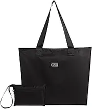AOTIAN Reusable Grocery Bags Foldable Shopping Bags, Zipper Closure Large Tote Travel Gym Beach Folding Bag
