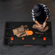 Traderight 5-in-1 Work Table Foldable Workbench 400kg Adjustable Clamping System