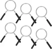 6pcs Barbell Clips Dumbbell Spring Clamps Weight Bar Locking Collars for Weightlifting Work Out Strength Training 50mm