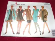 VOGUE #2885 - LADIES EASY JACKET-DRESS-TOP-SKIRT & SHORTS PATTERN 8-12 FF