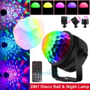 Sound Activated Party Light & Remote Control Dj Lighting Ball Strobe Night Lamp