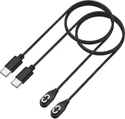 Vancle 2 Pack Charger for SHOKZ OpenRun Pro 2/ Pro2 Mini/Shokz OpenRun/Mini/OpenRun Pro/ProMini Charging Cable, Portable Headphone Charger, 1 m USB C Fast Charging Cable (Black + Black)