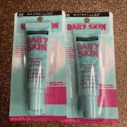 Maybelline Baby Skin Instant Pore Eraser Primer 0.67OZ Lot of 2