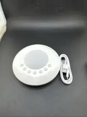 White MBZ081 Portable 5V 1A Colorful LED Night Light White Noise Machine