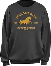 Fifth Sun Junior's Yellowstone Dutton Ranch Horse Logo Est. 1886 Sweatshirt