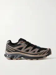 [Salomon] Salomon - Xt-6 Rubber-trimmed Mesh Sneakers - Gray - UK 4 UK 4 Gray