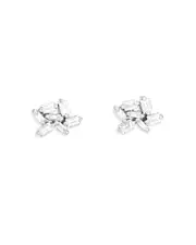 Suzanne Kalan 18K White Diamond Fireworks Stud Earrings