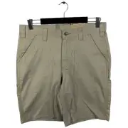 Mens NWT Carhartt Relaxed Fit Dungaree Shorts Tan Size 34