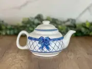 Adorable vintage hand painted Blue and White teapot home kitchen gift before 200