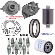 Tune Up Kit Filters Cap Wire Spark Plugs For CHEVY CAPRICE V6 4.3L 1986-1989