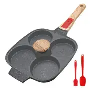 Fried Egg Pan with Detachable Handle, Nonstick Egg Frying Pan with Lid Induct...
