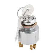 Lertenys 12V Ignition Switch, Universal 12V Engine Start Ignition Switch 3 Position ON OFF Start Ignition Switch Control with 2 Keys