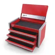 Mini Metal Tool Box, Portable 3 Drawer Steel Stackable Tool Box Small Tool Ch...