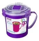 Microwave Plastic Soup Mug, 2.8 Cup, Medium