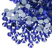 2880 Pcs Hotfix Rhinestones Flatback Crystal Glass Gems SS8 2.5mm,Dark Blue