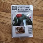 Foot Switch Extension Cord On-Off Control with 9 ft cord and 3 Outlets Easy Home