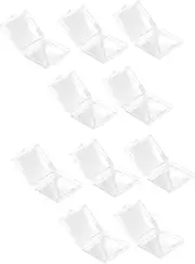FRCOLOR Fake Nails Storage Case 10pcs Nail Pieces Organizer Plastic Manicure Set Box Tool Holder Sturdy and Sturdy