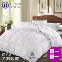 在飛比找momo購物網優惠-【Hilton 希爾頓】五星級高品質超手感細緻澎鬆羽絲絨被2