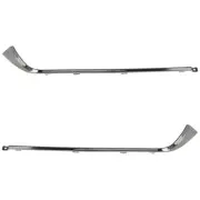 Set of 2 Bumper Face Bar Trims Molding Step Pads Rear Driver & Passenger Pair (for: Hyundai)
