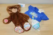 Build-A-Bear Happy Birthday Brown Birthday Bear VI UNSTUFFED w/ SHIRT & CUPCAKE