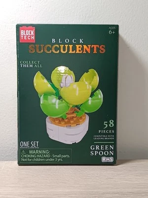 *FREE SHIP* GREEN SPOON Succulent Botanical Block Tech Set "LEGO"