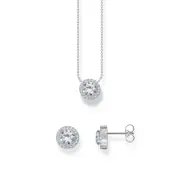 Buy Halo Zirconia Ear Studs and Necklace Set by THOMAS SABO Australia online - THOMAS SABO Australia