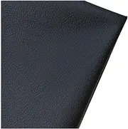 bandezid Faux Leather Fabric Leatherette Faux Leather Upholstery Material Reupholster Upholstery Restaurant Chairs Sofas Car Seats Fabric - Faux Leather Upholstery Material Per Metre-Black 1.6x2m