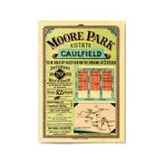 Caulfield Melbourne Vintage Real Estate Advert Wall Art
