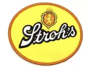 Strohs Beer Vintage Style Retro Patch Sew Iron On Hat Cap Jacket