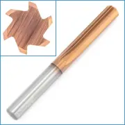 7mm x 35mm 6 Flute Carbide Reamer H7 Straight HRC55 Cutting Tool CNC Rotary Bit