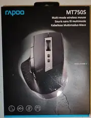RAPOO MT750S Multi-Mode Bluetooth & 2.4G Wireless Mouse - Upto DPI 3200 Recharge