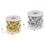 10m Beads String Pearls Wire Chain Fishing Line