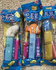 PEZ Disney Pixar FINDING DORY Nemo, Dory, Bailey 5.9CLEAR TINTED Disp CELLO v267