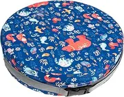 Vaguelly Booster Seat Cushions for Dining Table Portable High Chair with Straps Comfortable Sponge Seat Cushion Easy to Clean Zipper Design