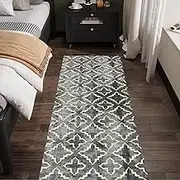 Runner Rug for Hallway，Kitchen Hall Stairs Area Rugs, Long Bedroom Carpet Runner Rug and Mat, Washable Carpet Runners, Outdoor Patio and Decking Rug,(100x250cm)